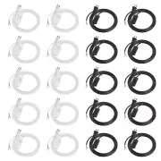 20 Pcs 6 ft Lamp Cord with Switch Button Light Cord Cable Cord with Molded Pl...