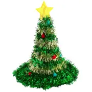 Christmas Tree Tinsel Hat