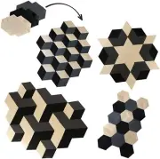 Modular Area Rug Black,Cream,Grey Geometric Changeable Bedroom Living Kitchen !!