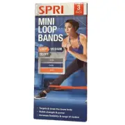 SPRI Mini Loop Bands 3 Pack Light Medium Heavy Resistance Exercise Fitness