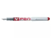 Pilot V-Pen Erasable Disposable Fountain Pen Red Pack 12