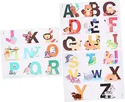 Vaguelly Educational Alphabet Toys 26pcs Colorful Alphabet Stickers Alphabet Recognize Toddlers Learning Aid