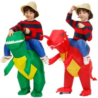 在飛比找蝦皮商城精選優惠-兒童充氣恐龍服裝派對角色扮演服裝動物兒童服裝套裝動漫普珥節恐