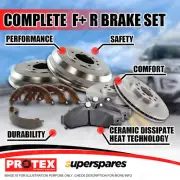 Front Rear Protex Disc Brake Rotors Pads Drums Shoes for Nissan Navara D23 14-on (for: Nissan)