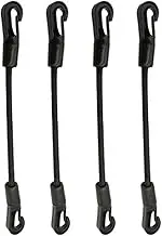 YWMJZEU 4 Pack Bungee Cords with Hooks, Heavy Duty Elastic Straps for Everyday Use, Tarps, Car, Length 20cm