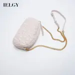 IELGY女菱形經典單肩斜挎迷你貝殼包