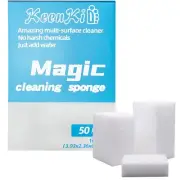 50 Pcs/lot Magic Sponges Cleaning Eraser Melamine Sponge Foam Pads,Multi-Func...