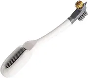 ARTSEWPLY 1Pc Multifunctional Three Head Cleaning Brush for White Shoes Ergonomic Long Handle Design Suitable for Mesh and Sandals Laundry Brush for Washing White