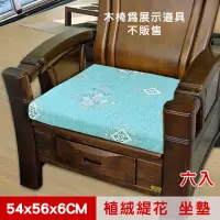 在飛比找momo購物網優惠-【凱蕾絲帝】台灣製造-高支撐記憶聚合絨布緹花坐墊/沙發墊/實