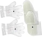 1 Set Wax Set Paraffin Wax Skin Care Kit Moisturizing Gloves Spa Gloves Wax Spa Liners Hand Skin Care Foot Bags Foot Spa Pouch Paraffin Hand Covers Transparent Plastic