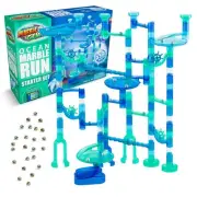 Marble Run Starter Set STEM Toy for Kids Ages 4-12 - 130 Complete Pieces (80 ...
