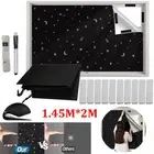 Portable Blackout Blind Window Stick On Kitchen Curtains DIY Thermal Insulated
