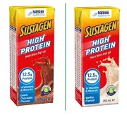Sustagen Drink High Protein Nutrition Top Up 250mL Dutch Chocolate / Vanilla RTD
