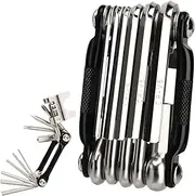 Bike Repair Tool Kit - Compact Cycle Multitools Tire Levers Cycling Tool - Chain Breaker with Hex Wrench Lightweight Motorcycle Accessories for Men & Travel