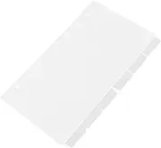 Angoily 6pcs Clear Acrylic Planner Binder Cover Transparent Notebook Protector for DIY Journals Removable Refill Pages Versatile Organizer for Notebooks and Binders