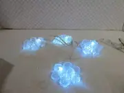 Department 56 "String Of Snowflake Lights" (Set of 4) #4020258 -Tested & Works