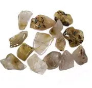Rutilated Quartz Crystal Polished Stones Brazil 36.3 grams