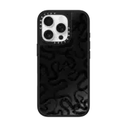 iPhone 16 Pro Mirror Case MagSafe Compatible Field of Snakes - Black