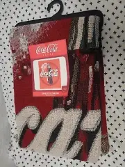 Coca Cola Company, Coke Tapestry Red Woven Fringed Throw Blanket or Wall New