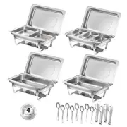Chafing Dishes for Buffet, 8 Qt High Grade Chafing Dish Buffet Set, Rolled