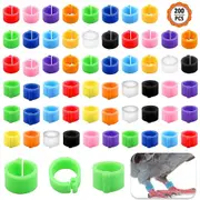 200 Pcs Pigeon Foot Ring, Bird Foot Rings Parrot Leg Bands Foot Clip Ring Bands For Pigeon Chick Bantam Dove Small