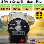 Solar Hot Water Circulation Pump 240V 3 Speed Replaces Grundfos 65Lmin Booster