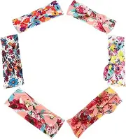 LALADEFIEE 6Pcs Hairband with Rabbit Ear Design Elastic Bow Knot Headbands Watermelon Pattern Hair Accessories for Comfortable and Durable Headdress