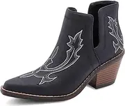 [Canyon Trails] Western Boots for Women - Ankle Style Cowgirl Boots - Angie - Comfortable Women Cowboy Boots for Women & Teen Girls - Women Cowgirl Boot