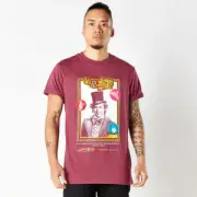 Willy Wonka & The Chocolate Factory Retro Cover Unisex T-Shirt - Burgundy