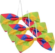 [GAROZATION] Fancy Clown Bowknots Bow Ties Masquerade Bow Ties Props Bowties for Halloween Costumes