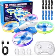 Korffe mini drone for kids toys from 6 7 8 9 10+ years boys,RC airplane toy drone for kids and beginners with LED lights indoor & outdoor gifts for boys and girls