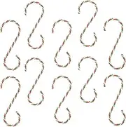FONDOTIN 10Pcs Christmas Stocking Hooks Multi Functional Xmas Ornament Holders for Easy Decoration for Mantle Fireplace Holiday Display