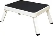 Step Stool, Folding One Step Ladder, Stable Foldable Footstool Platform Step Stool, Supports Up to 200Kg, Load Capacity for Kitchen, Bathroom, or Bedside, Kid and Senior Support