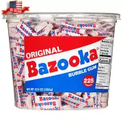 Bulk Pink Bubble Gum Tub - 225 Count of Individually Wrapped Original Flavor Gum