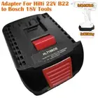For Hilti 22V B22 Li-ion Converter to for Bosch 18V Power Battery Adapter Black