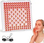 Red Light Lamp, Unegnel Infrared Lamp Combo 660nm and 850nm, 169 LEDs Red Light Lamp Face with Stand, Timer, Red Light Panel for Face, Neck, Body, Muscle, Back