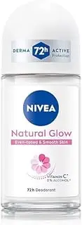 New Natural Glow Roll-On Deodorant, 72H Protection, 50ml, Vitamin C and E Enriched