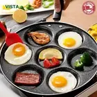 Frying Pan Set Non Stick Holes Omelet Egg Pancake Cooking Breakfast Maker New