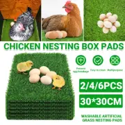 Washable Chicken Nesting Pad Egg Nest Grass Mat forLaying Boxes Hen House AU