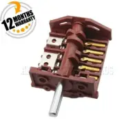 17471100000346 Oven 5 Function Selector Switch Baumatic, Suit Euro, Elfa, ARC