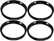 Wheel Centering Rings Kit 4pcs Metal Hub Centric Rings Car Wheel Hub Decorations