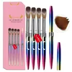 4Pcs/Set DIY Powder Brushes Kolinsky Sable Brushe Portable Nail Art Brush Set