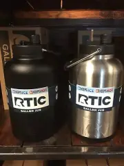 RTIC One Gallon Half Gallon Jug Many Colors Holds Ice Vacuum Insulated Stainless