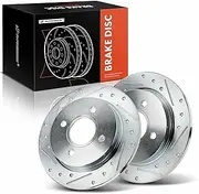 A-Premium Brake Rotor Replacement for Ford Fiesta 2014-2019 Focus 2001-2007 Set of 2