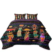 Traditional African Pattern Women Coverlet