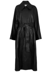 Khaite Minnie Leather Coat - Black - 6 (UK10 / S) 6 (UK10 / S)
