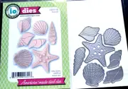 Impression Obsession SHELL SET Craft Die Set Thin DIE077-W Seashells Sea