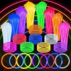 100 PCS Glow Sticks Bulk Party Favors, 8" Glow in the Dark Party Supplies, Light