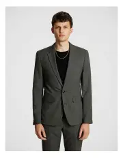 [yd.] Chapman Textured Slim Jacket in Charcoal