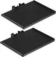 Mikinona 2pcs Mobile Phone Live Broadcast Stand Microphone Storage Tray Clip on Tray for Lash Tech Mic Sound Card Tray Microphone Stand Tray Microphone Rack Stand Microphone Sound Card Tray
